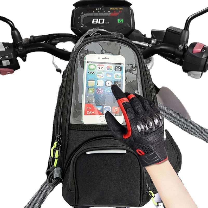New Motorcycle Bag Circle Magnetic Navigation Oil Motorcycle Tank Bag Large pack