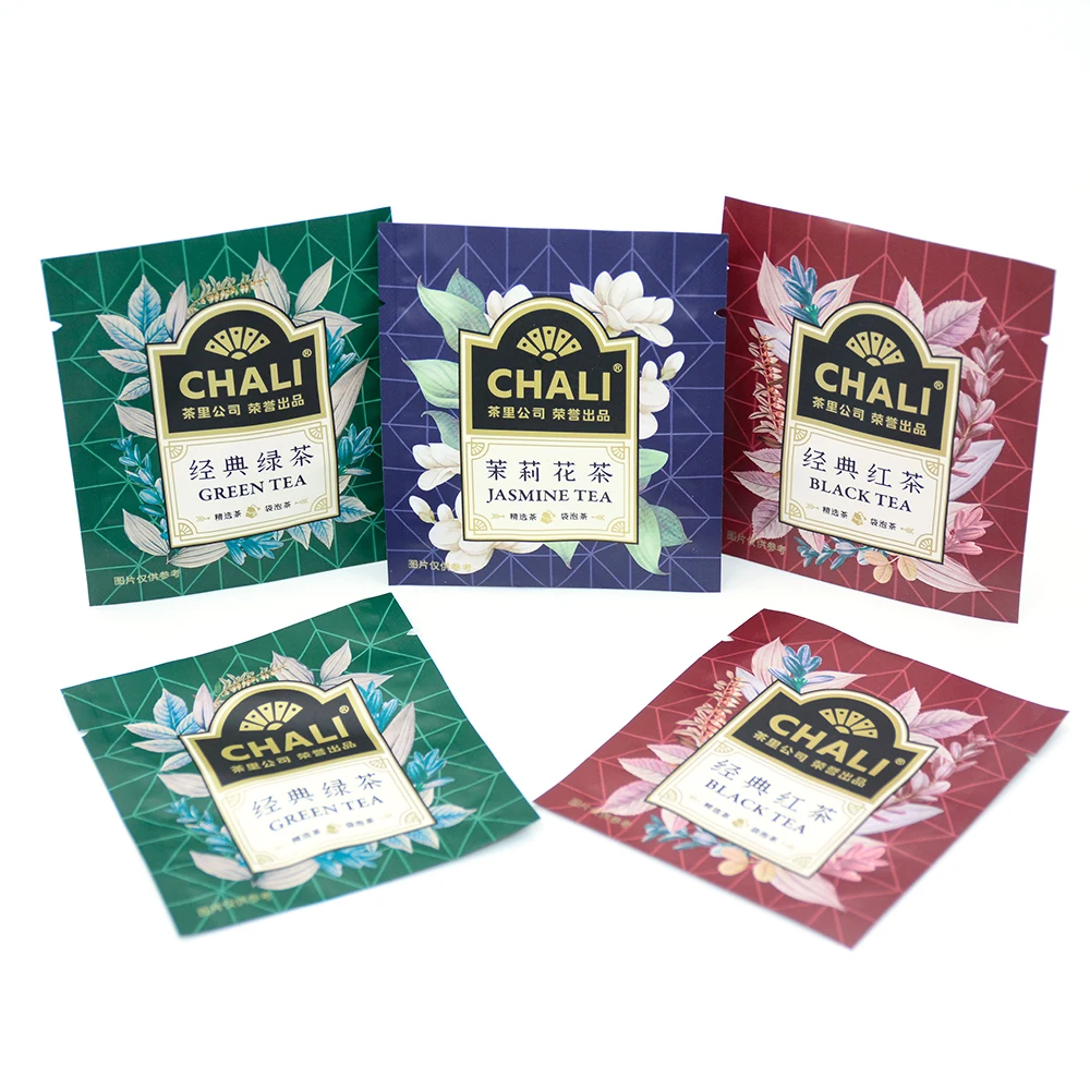 Zhongbao China Factory Wholesale Price Fast Shipping Plastic Packaging Lemon Tea Herbal Green Bag Sachets Pouch