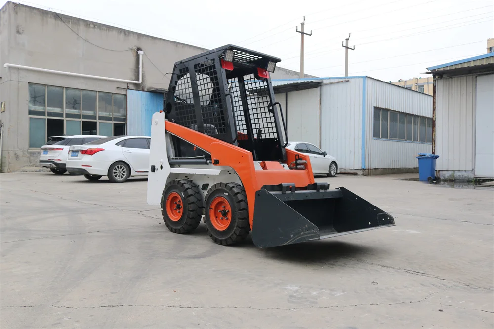 Fast Delivery EPA/CE Mini Skid Steer Loader 300kg 500kg Hydraulic Diesel Crawler Mini Skid Steer Loader attachments