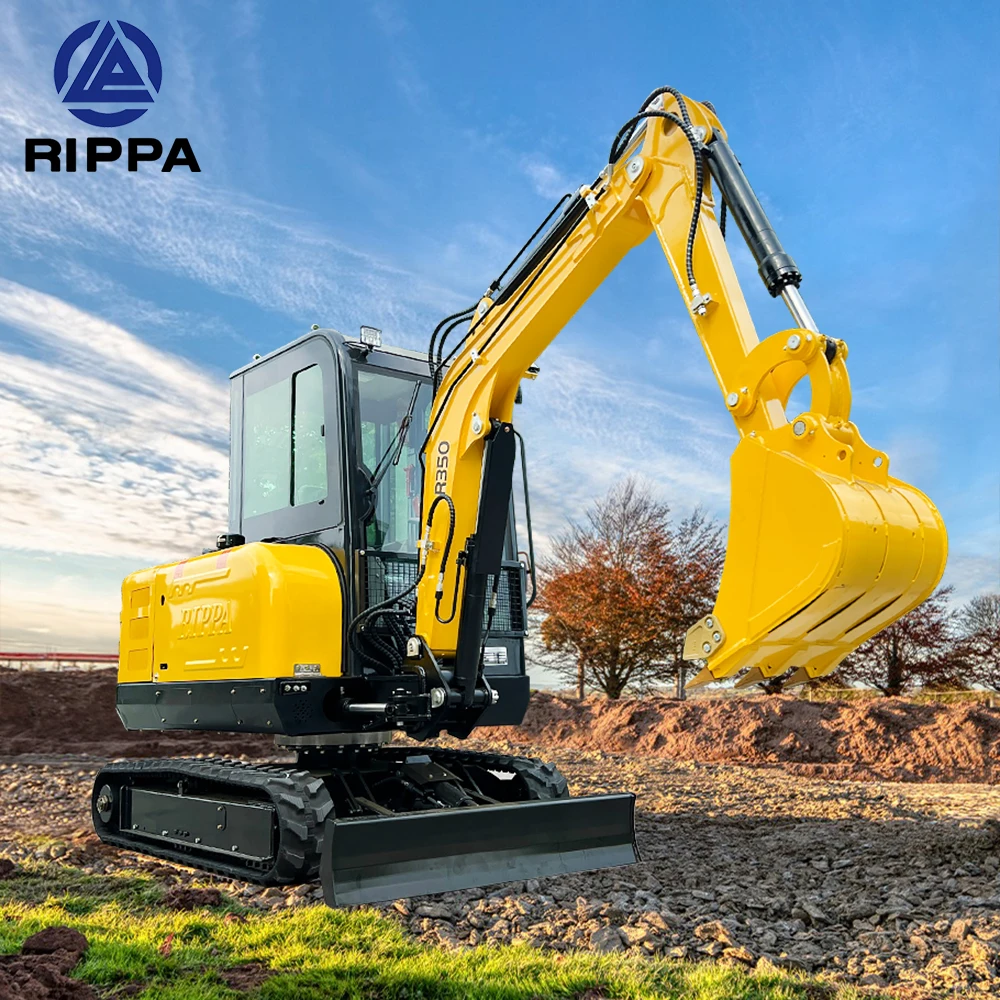 Rippa R350 Micro Digger Made In China Underground Excavators Diesel Mini Excavator For Sale
