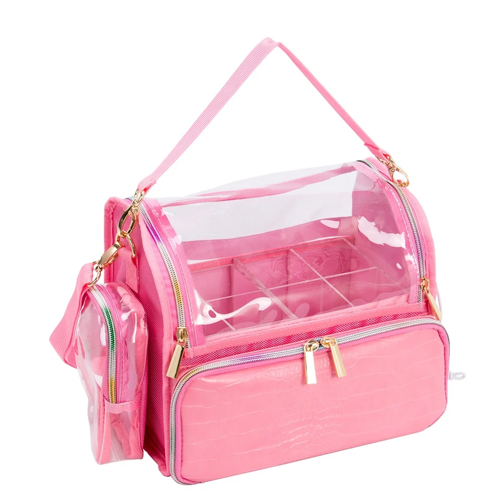 Pink Waterproof Cosmetic Holder Organizer Bag Cosmetic Brush vanity cosmetic beauty makeup  case pouch box bag