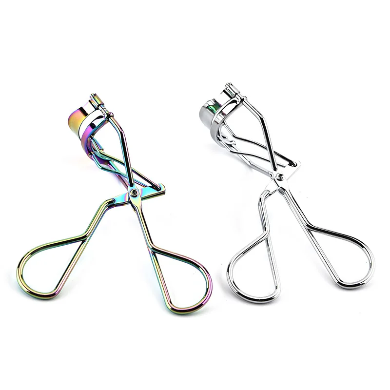 Private Label Stainless Steel Rainbow Individual Eyelash Curler With Your Logo