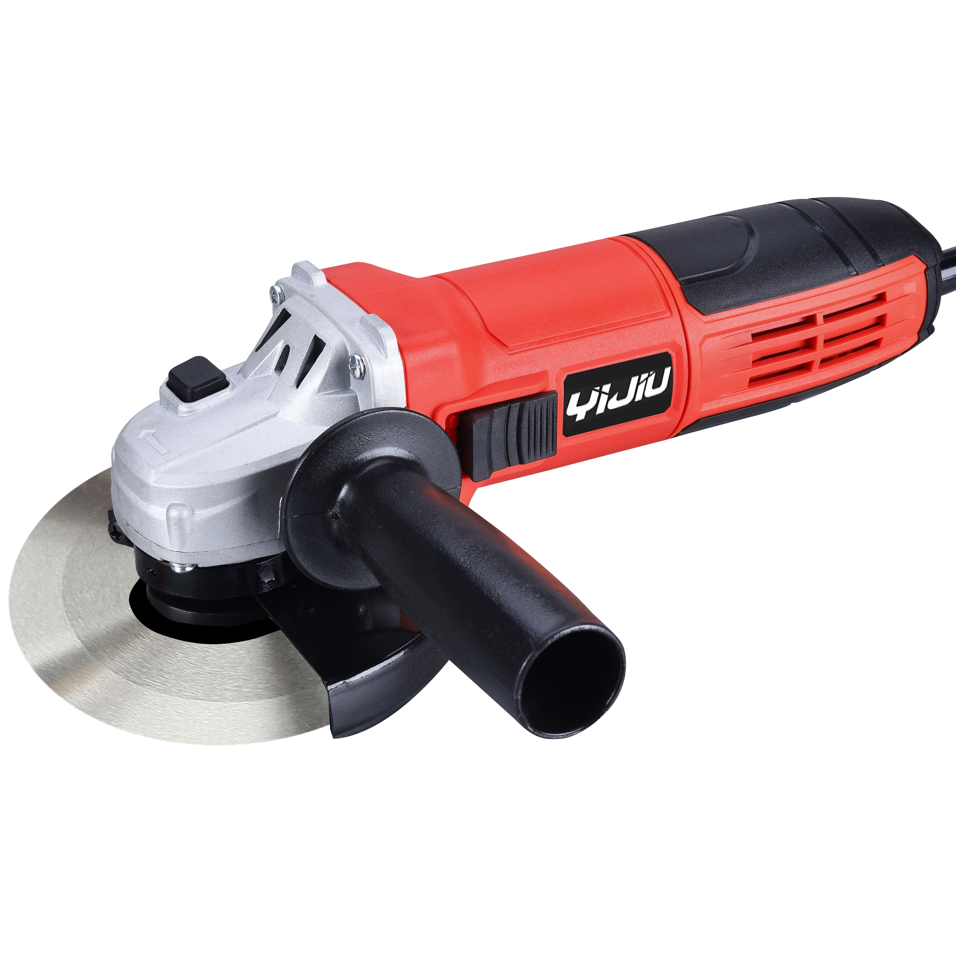 YIJIU YJAG-6009 Industrial Grade Electric Angle Grinder Machine 750W with Trigger Switch Heavy Duty Cutting Polishing Accessory