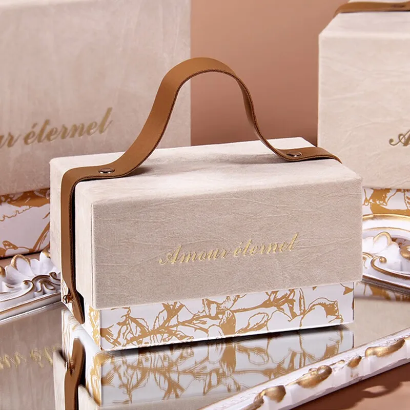 Buy Elegant Necklace Gifts Jewelry Cartons Packaging Gift Boxes Flowers and chocolate candles Candy portable gift boxes
