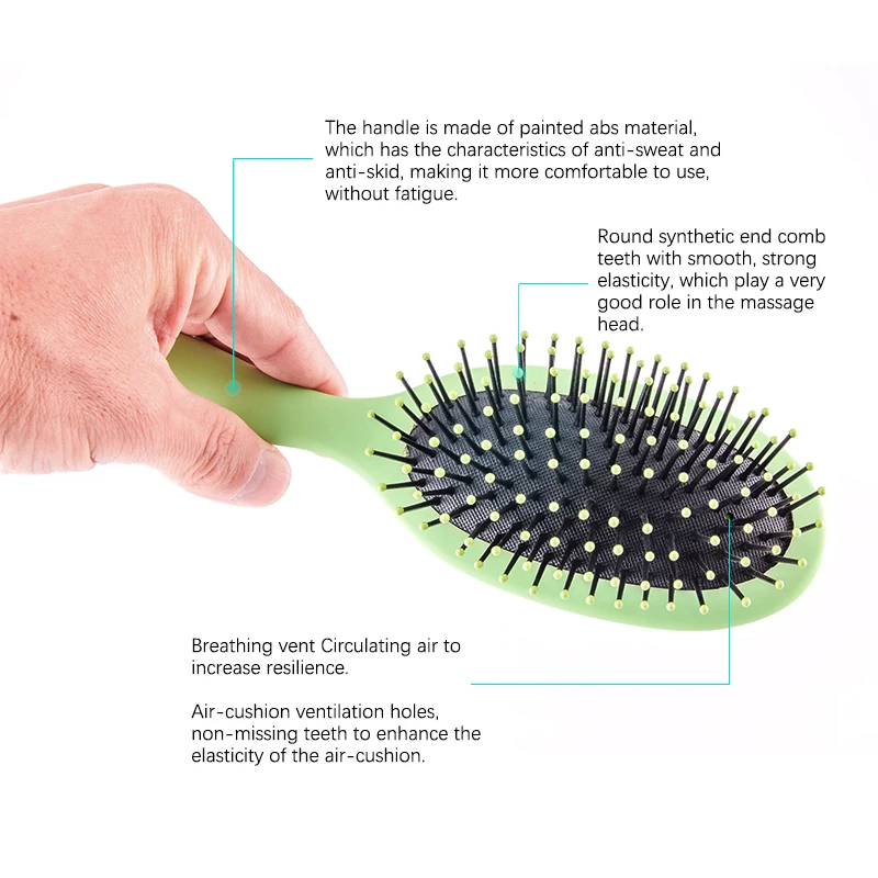 Customized Hair Brush Denman Hair Brush Scalp Massage Air Cushion Comb