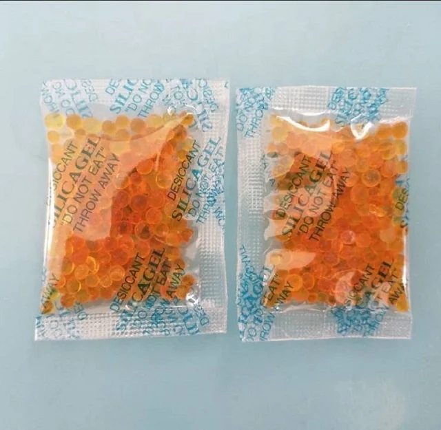 Orange indicating 2-4mm silica gel absorbent used in Precision Instruments Pharmaceuticals Petrochemicals