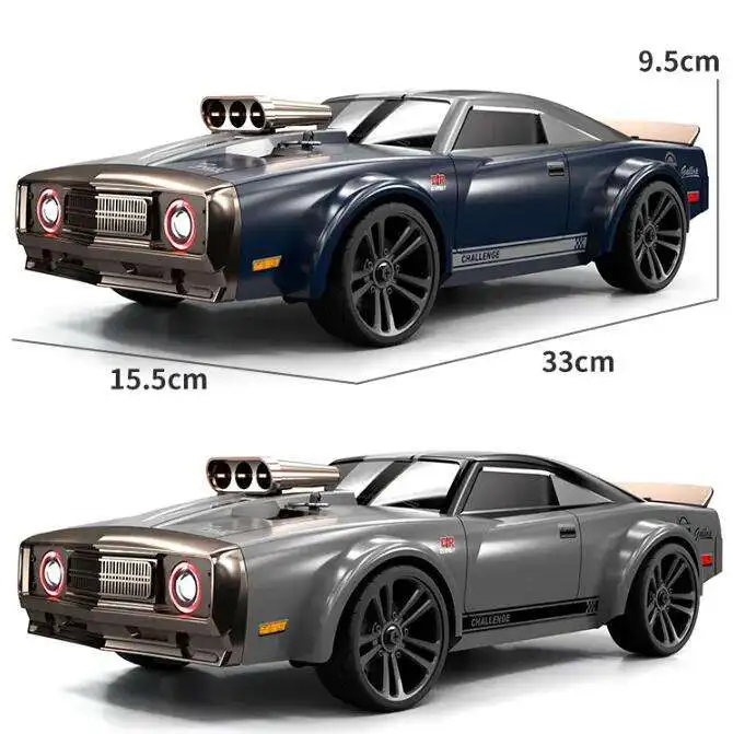 35KM/H RC Car 4WD Muscle Car With LED Light 1:16 High Speed Drifting Rc Drift Car