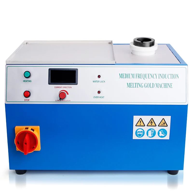 1kg 2kg 3kg High Temperature Platinum Gold Crucible Furnace Mini Small Electric Induction Metal Gold Melting Furnace