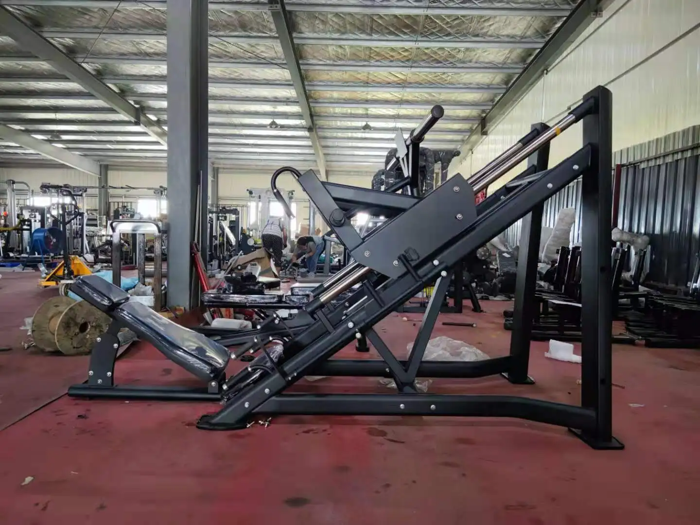 Huiti Fitness commercial machine plate loaded strength training machine leg exercise LINEAR LEG PRESS HT-M12