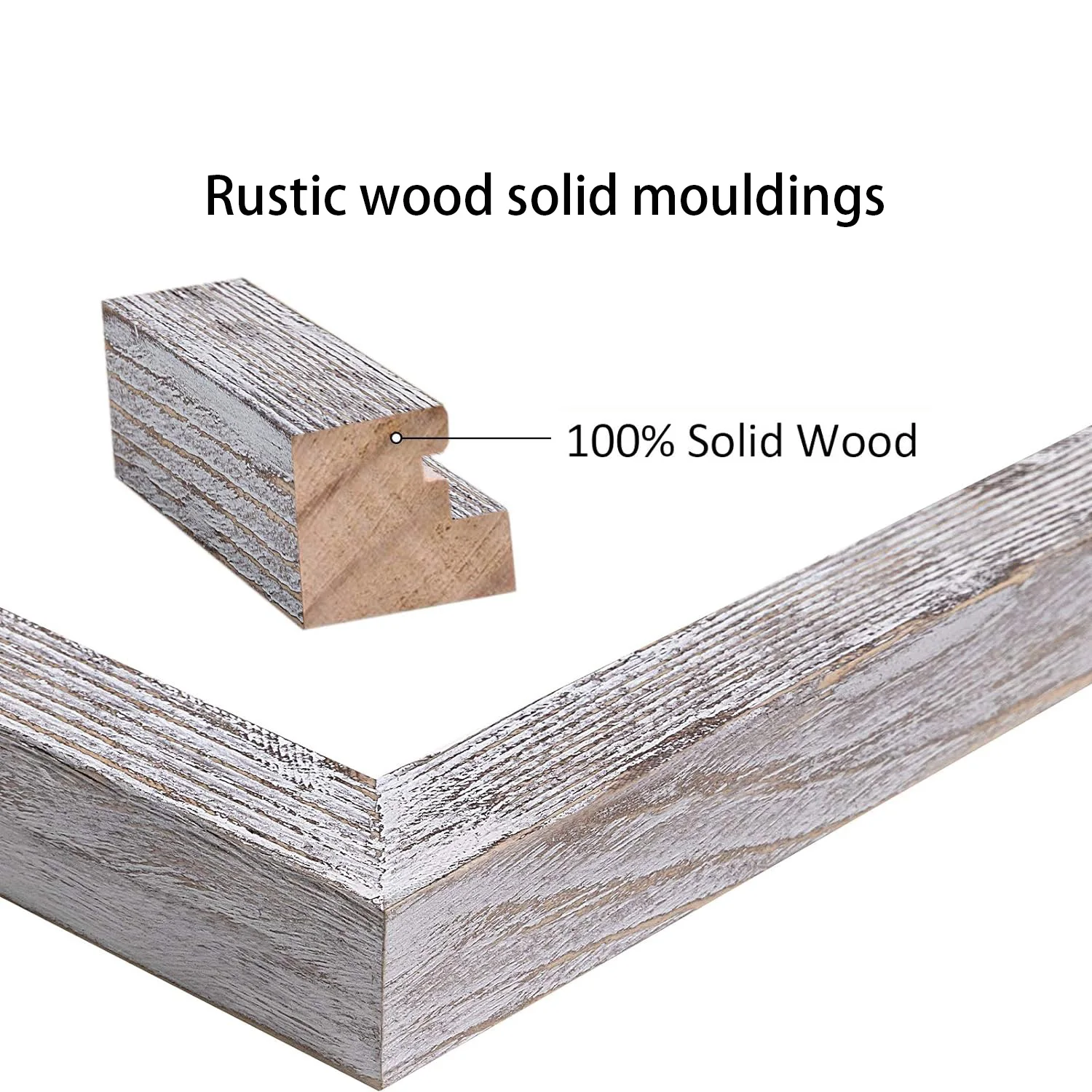 Hot Sale Fashion Custom size Rustic vintage Photo Frame in Black and White A1 A2 A3 A4 A5  8x10 11x14 wood Picture Frames