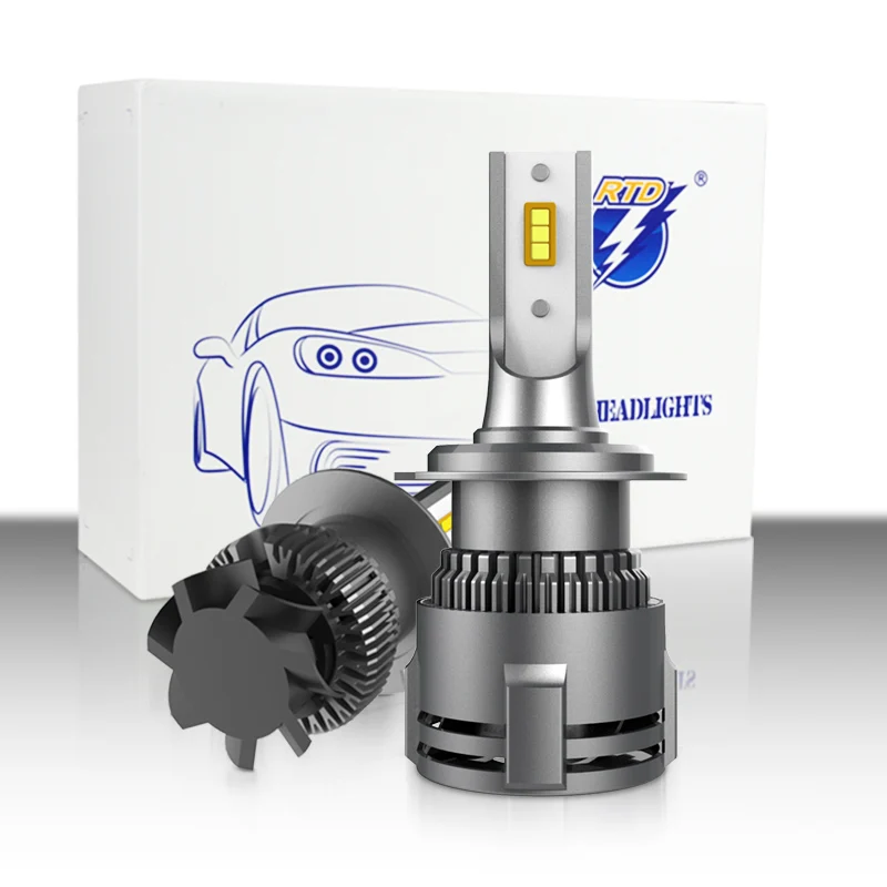 Competitive LED Headlight  Waterproof IP68 CSP Chip Fan Cooling Car Led Headlight Bulbs