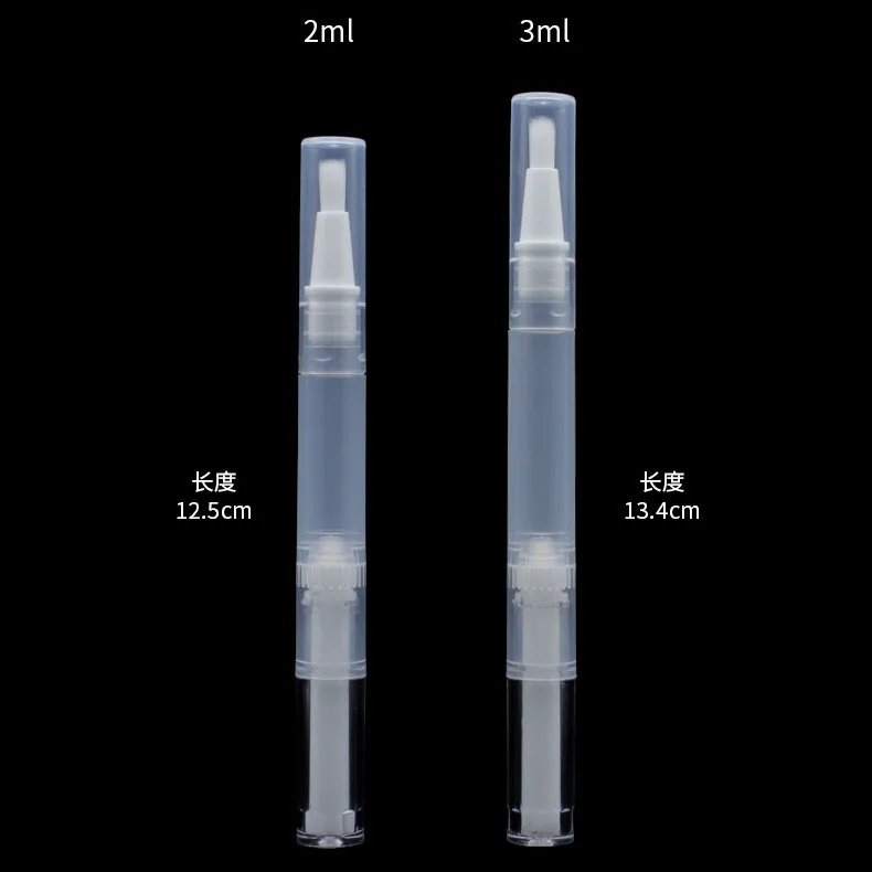 LZ Pack Factory Price Transparent 3ml Nail Gel Cuticle Oil Twist Pen Custom Logo Lip Gloss Teeth Whitening Pen Container