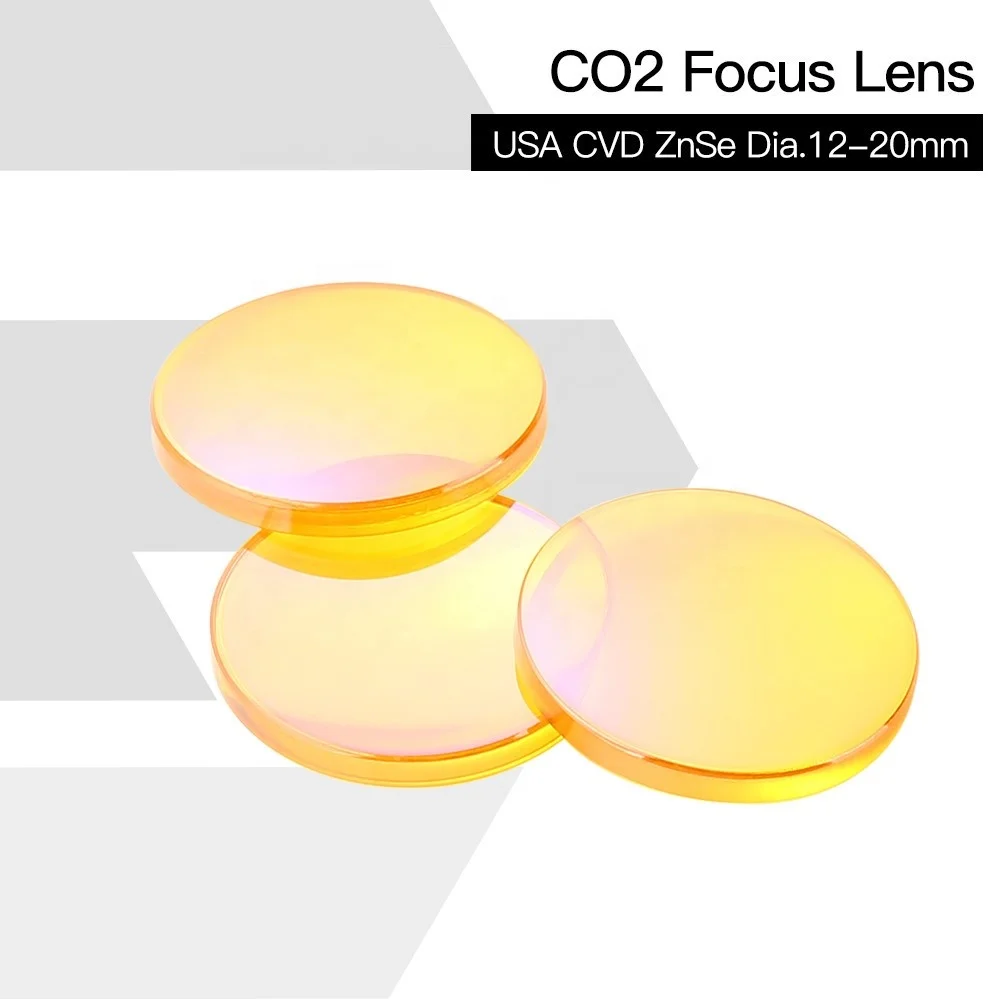 Yongli CVD ZnSe Laser Focus Lens Dia:12mm 15mm 18mm 19.05mm 20mm 25mm 28mm CO2 Focus Lens