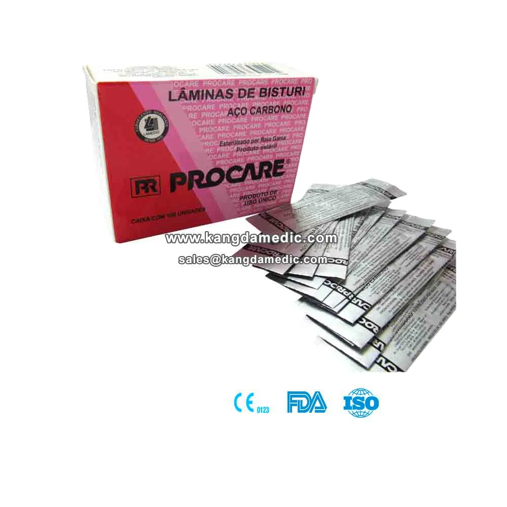 
Medical disposable sterile surgical blade carbon steel stainless steel 