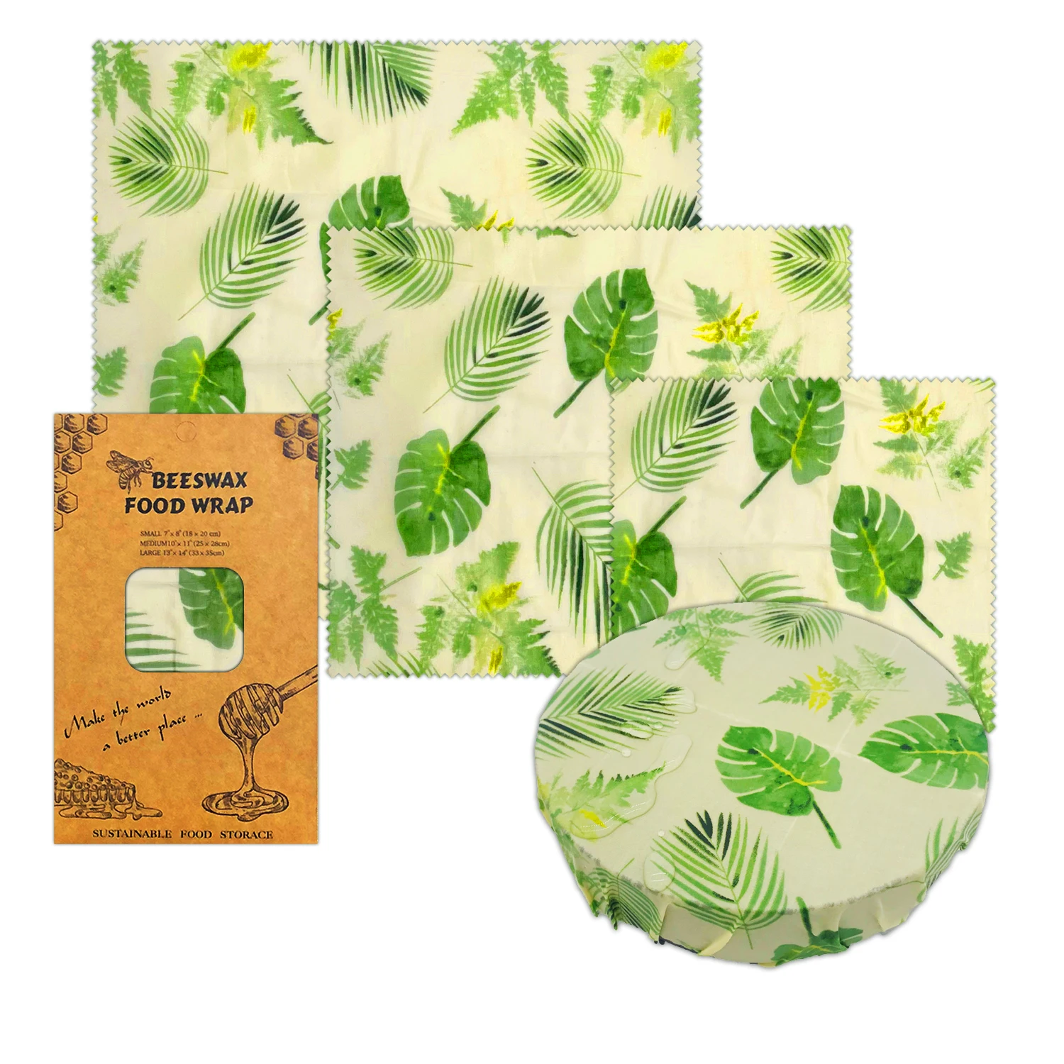 
Amazon reusable beeswax wrap food wrap beeswax-wrap 
