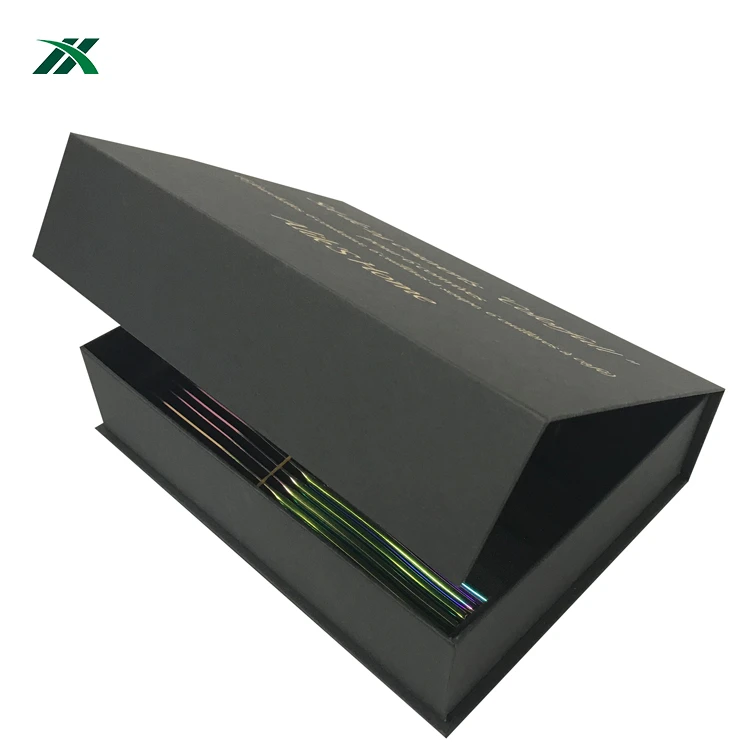 
Custom Knife Spoon Fork Set Packaging Collapsible Cardboard Box Paper Gift Box 