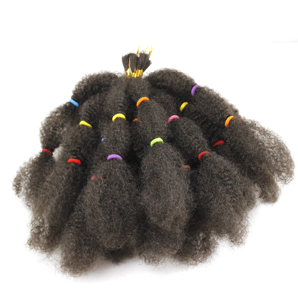 Crochet Afro Kinky Curly Bulk Hair For Braiding 1 Bundle 130g/pc Natural Color Braids Hair No Weft