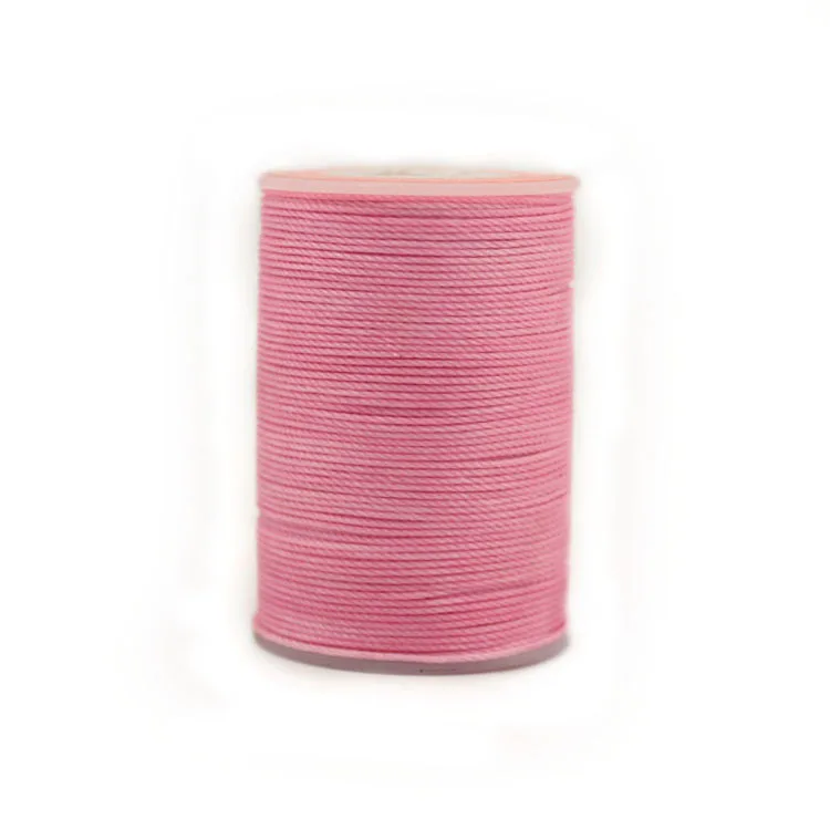 420d/3 High Toughness Flat Bonded Weaving Leather Sewing Cord Polyester Waxed Cotton Thread 1 Mm