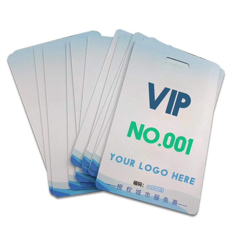Polyester Lanyard Blank Inkjet Rfid Id Card Printing Vip Pvc Business Cards Custom Pvc Card With Punch Hole