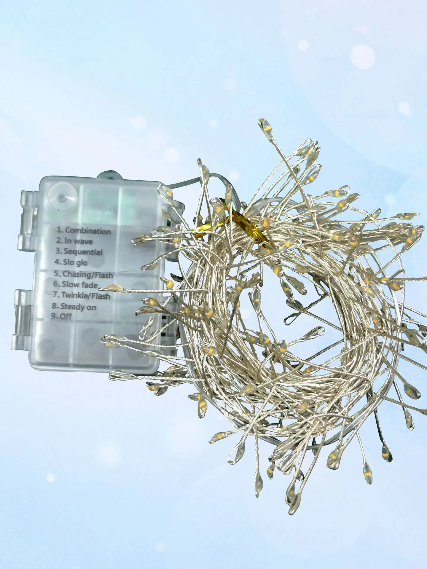 Customized Tree Christmas Led String Light Remote control USB Christmas lights