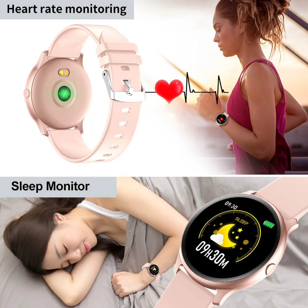 
Smart Watch Men Heart Rate Monitor Blood Waterproof Bluetooth Pressure Fitness Women Bracelet Sport KW19 Smartwatch 