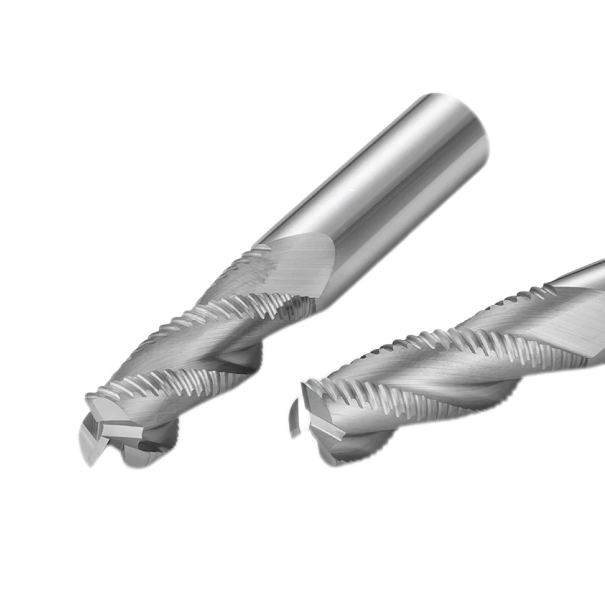 BKS High Hardness 4 Flutes Roughing Milling Cutter Spiral Corrugated Roughing Milling Cutter End Mill CNC Milling Tools