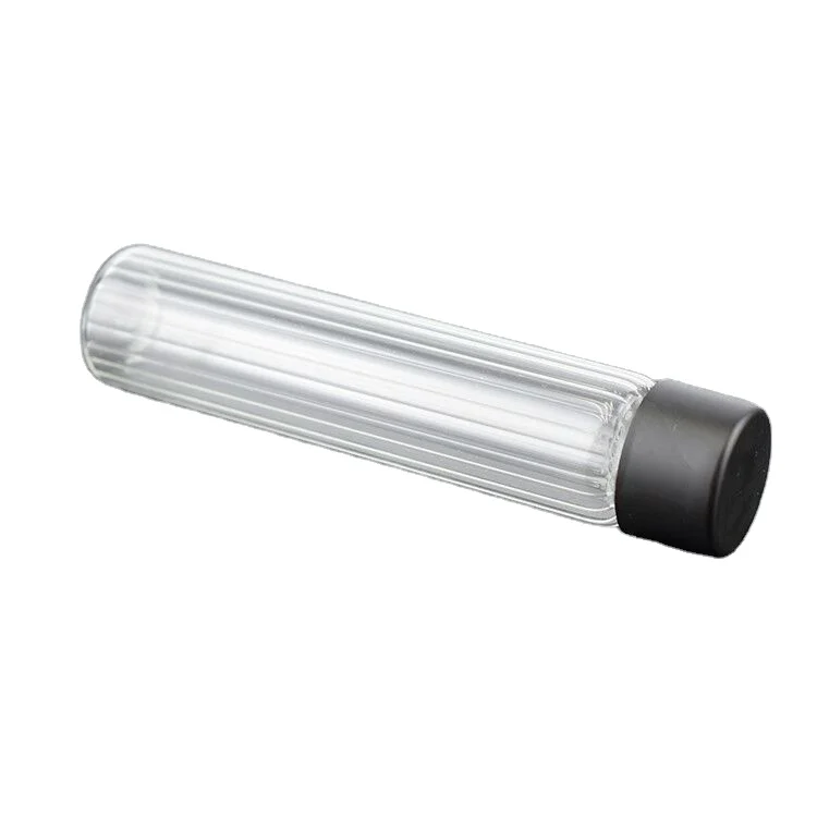 Custom Any Length Brand Borosilicate Glass tube 80mm 115mm 116mm 125mm with Child Resistant Cap for J tubes