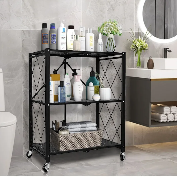 Collapsible stainless steel oven rack microwave oven cookware kitchen utensils grocery storage rack for household