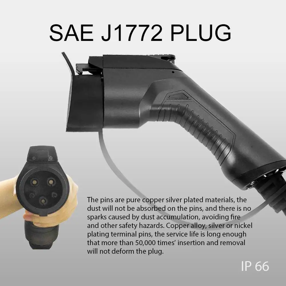 7KW ev зарядное устройство тип 1 SAE J1772 умная электрическая Автомобильная зарядная станция однофазная 32A быстрая зарядка wallbox