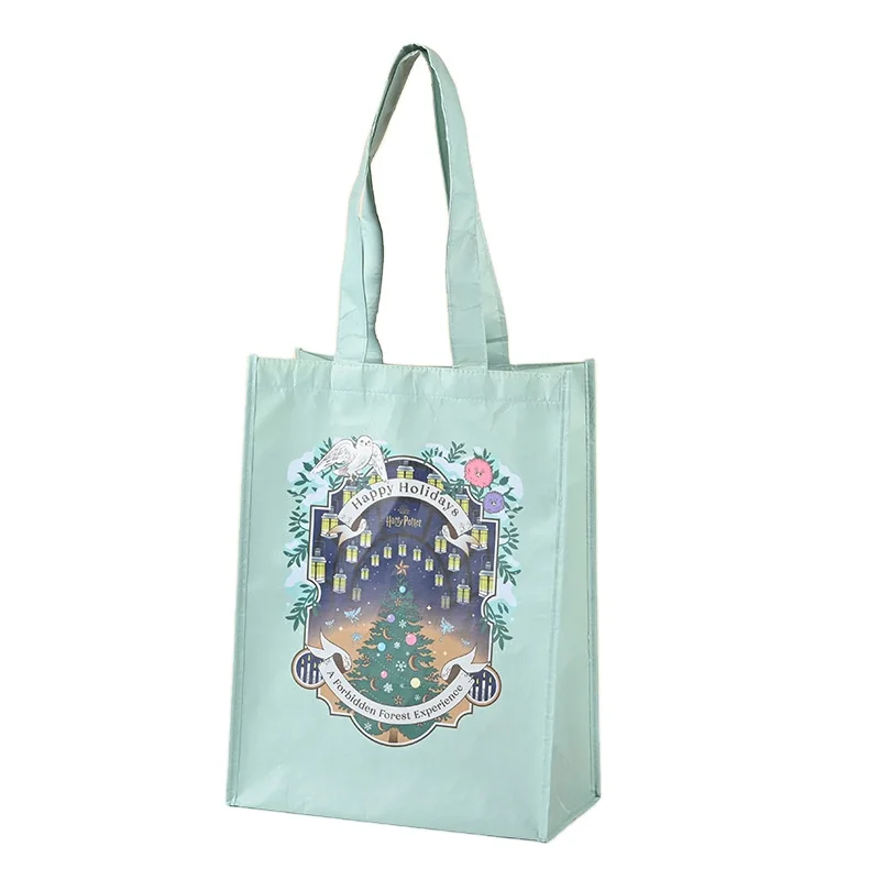 Custom logo polypropylene laminated nonwoven marketing bag customized large capacity PP non woven shopping tote bag with zipper