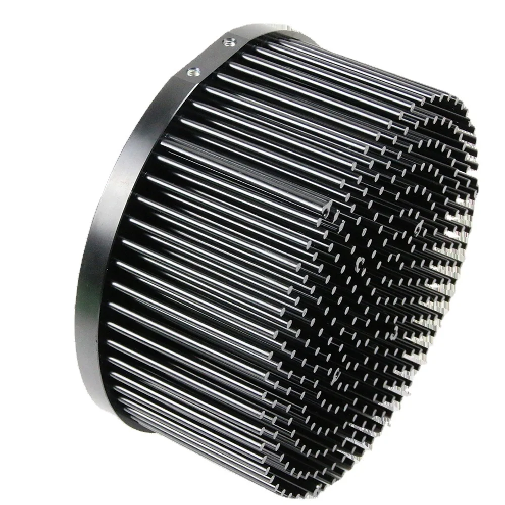 Factory Supply Aluminum Pin Fin Cold Forging Heatsink with Black Anodizing