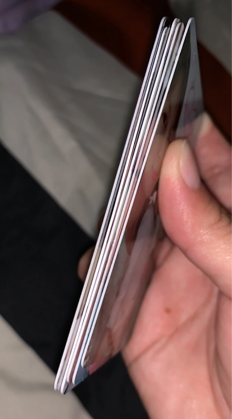 Customized Kpop double sided PVC business cards plastic photo card