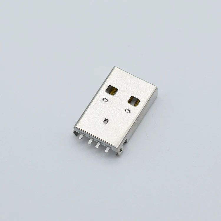 Разъем USB A входящий штекер 180 градусов раковина плиты 4 Pin