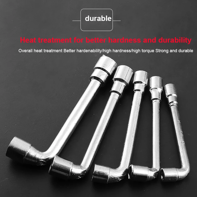 Factory Hot Sale Vehicle Use Chromed Surface L Type Wrench 6-42mm Hex Socket Spanner