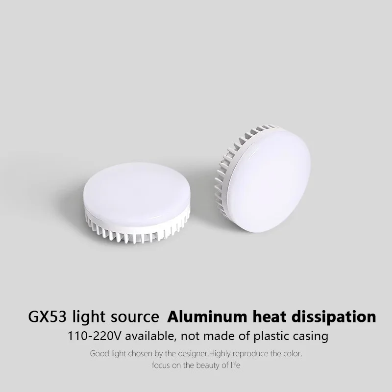 High Brightness Cabinet LIght 7W 9W GX53 LED Lamp Round Dimmable LED Bulb Lights