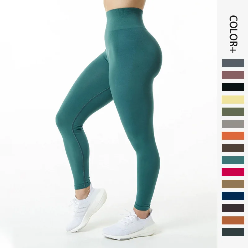 New Style Seamless Sports Leggings Fitness Pants High Waist Tummy Compression Leggings For Women
