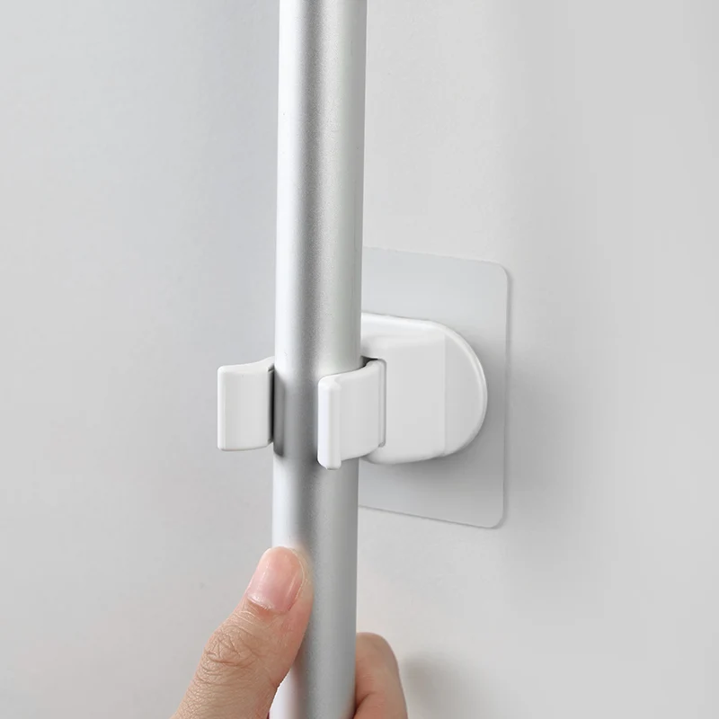 Upgrade New Wall Holders Mounted Mop Hole Free Mop Hook Umbrella Holder Brush Broom Hanger Rack Hole Free Mop Stand