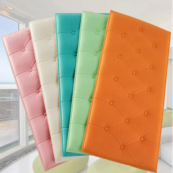 2020 popular 3d interior room foam self adhesive wallpaper xpe wall covering odor-free foam 3d wall stickers safety home