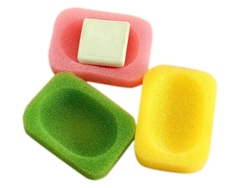 Простая полиуретановая дышащая губка с открытыми ячейками, пенопластовый фильтр для воды, Коробка для мыла
