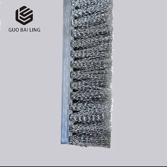 Customized Size Industrial Stainless Steel Wire Conductive Strip Brush