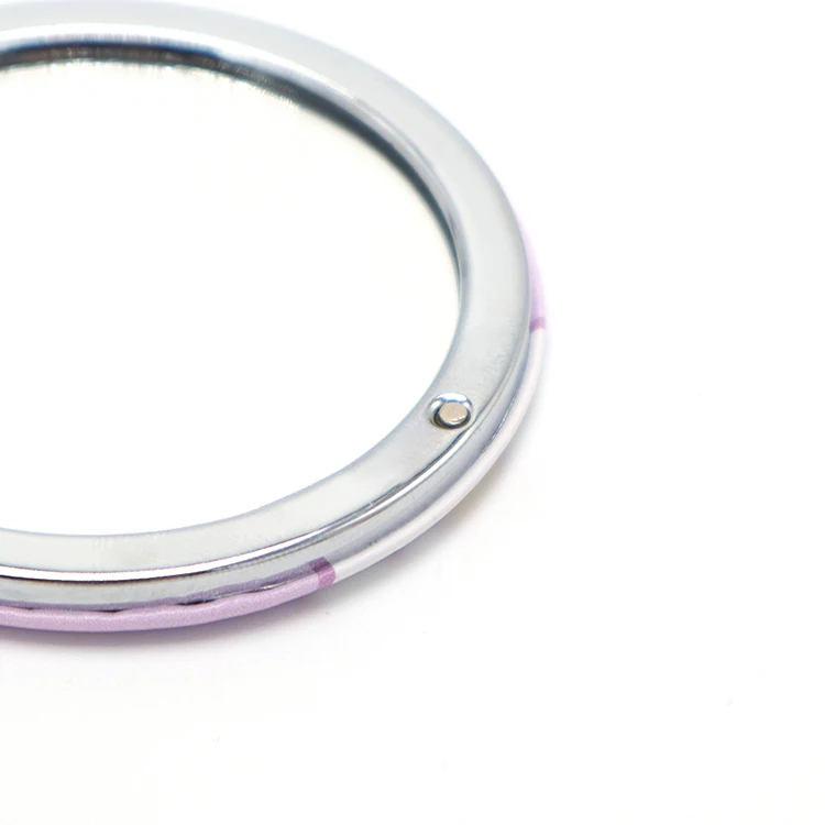 low moq framed pocket vanity cosmetic makeup mirror bling pink mini makeup vanity mirror for girl