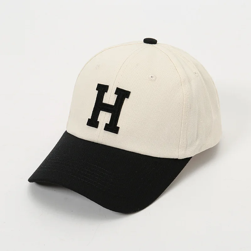 BSBH Wholesale Custom Two Color Baseball Cap Embroidered Logo Sport Closed Back Baseball Cap Fitted Embroidered Baseball Cap
