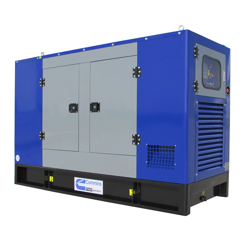 Low noise open frame standby gas generator 25kw 60 kw natural gas