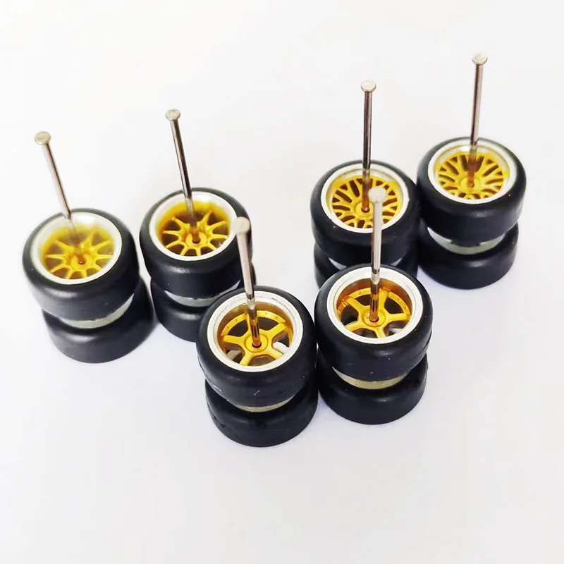 1/64 Wheels 10.8mm BBS ADVAN CE28 Tires for 1:64 Model Car HW Matchbox