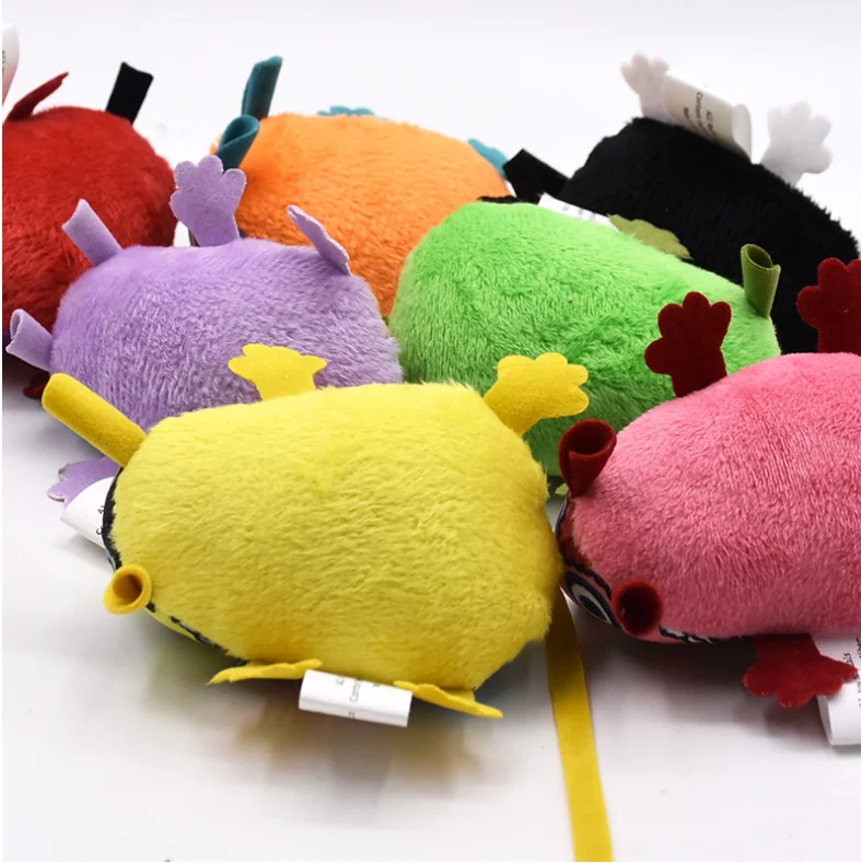 Chinese Mouse Shape Squeaky Plush Mint Pet Cat
