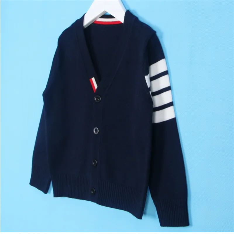 
2021 Baby Boys Sweater Autumn Toddler Boys Knitwear Long-Sleeve Cotton Cardigans Kids Sweater Coat Fashion Children Clothes 