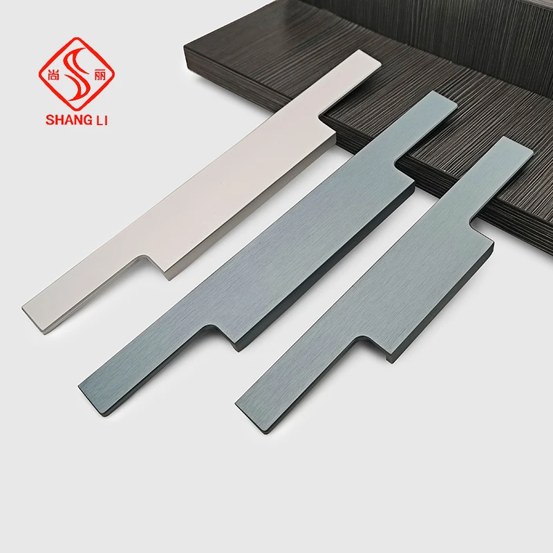Aluminium Profile Aluminum Furniture Cabinet Drawer Handle Cabinet Pulls for Furniture Parts cabinet custom hadnle