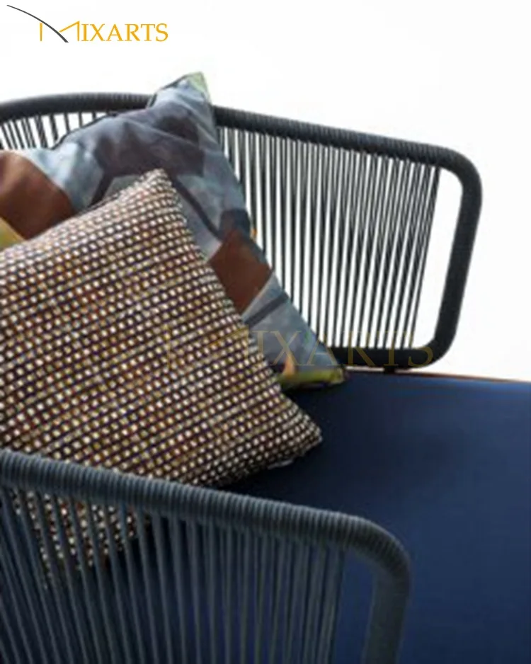 
Waterproof Outdoor Lounge Furniture Rope Woven Sunbed Chair 