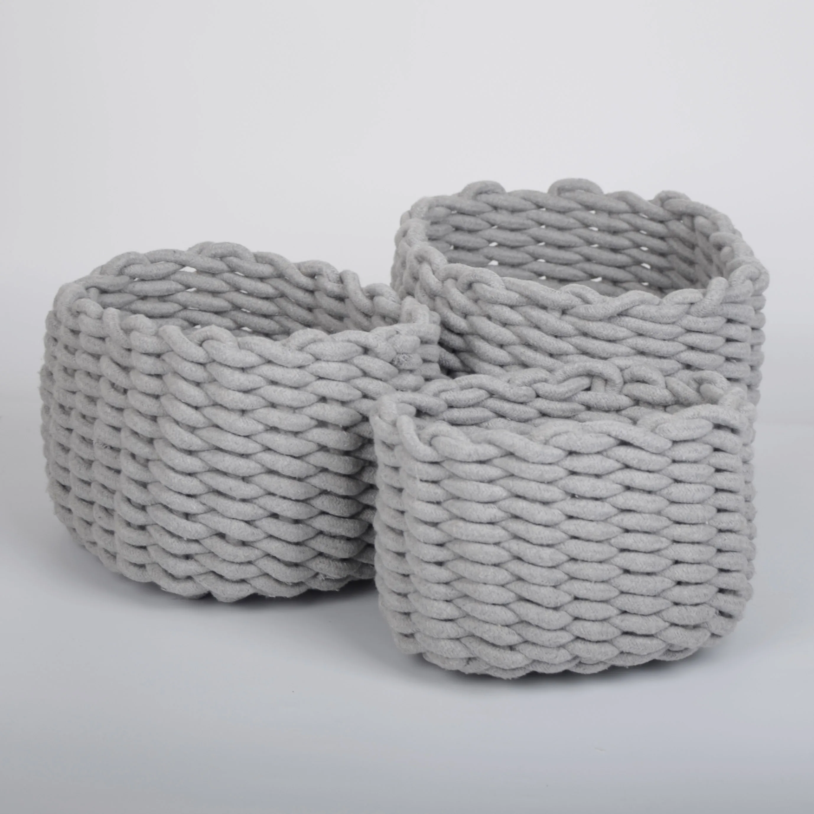 Baby diaper toy storage cotton rope basket wholesale cotton rope basket cotton rope clothes storage basket