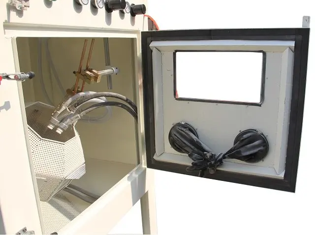 
auto small carbide nozzle sand blasting machine 